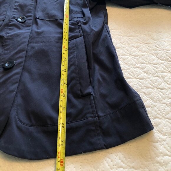 Eddie Bauer Button Up Adventure Travel Hiking Shirt Womens Size 6 Navy Blue - Picture 5 of 8